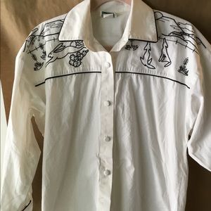 Hairston Roberson western shirt CUTE. Sz M